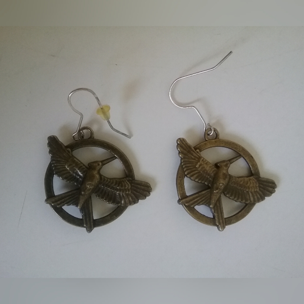 Mockingjay earrings - Picture 3 of 3